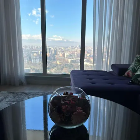 Purple Rainbow On 29th Floor In Dzevahir Sky Apartment Skopje